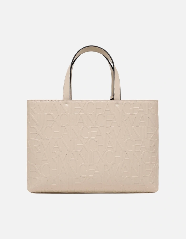 Zip Fastening Bag with Inside Pockets Women - Beige