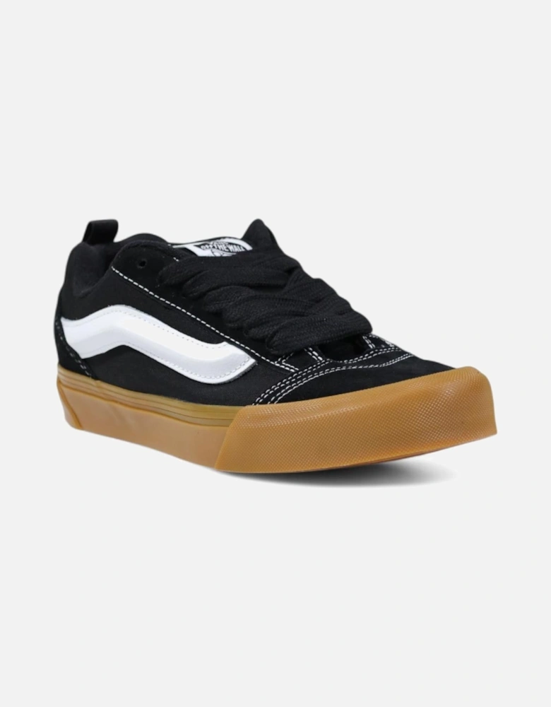 Suede Lace-Up Rubber Sole Sneakers Women - Black