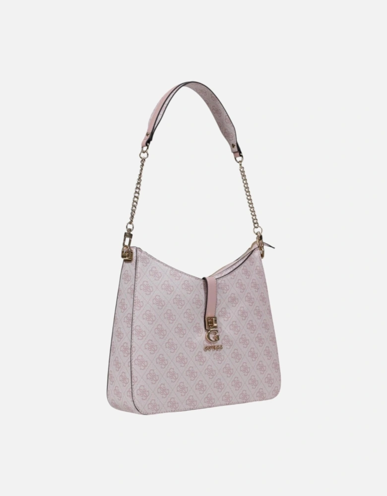 Zip Fastening Polyurethane Bag Women - Pink