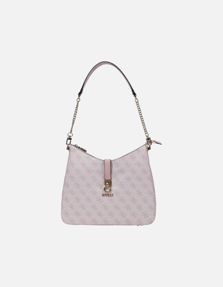 Zip Fastening Polyurethane Bag Women - Pink