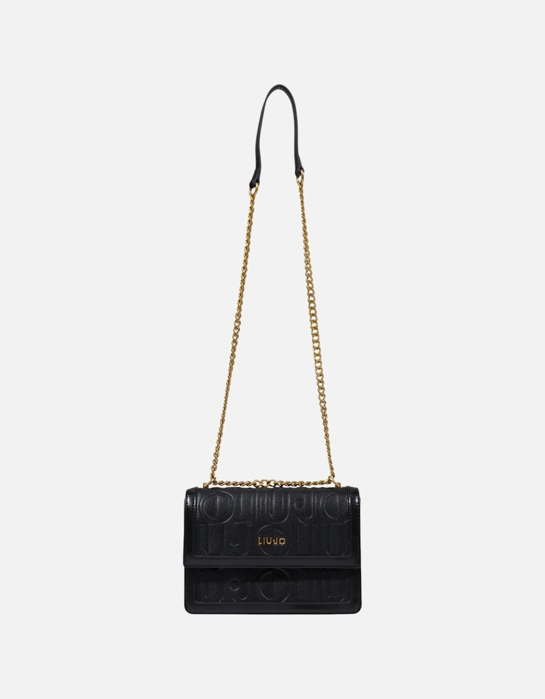 Faux Leather Plain Bag with Magnetic Fastening Women - Black, 4 of 3