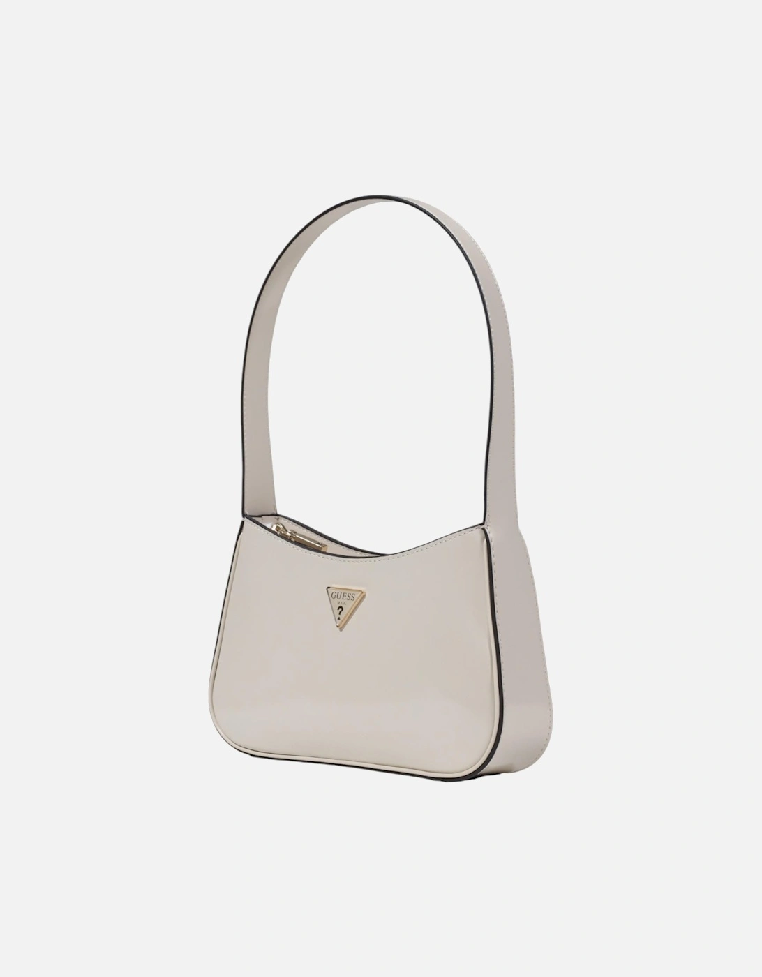 Faux Leather Zip Fastening Bag Women - Beige