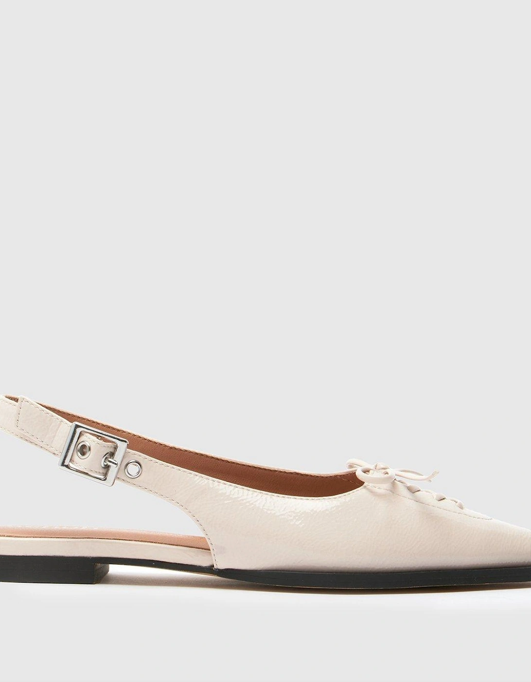 Lorie Point Hardware Flat Shoe - Natural, 2 of 1