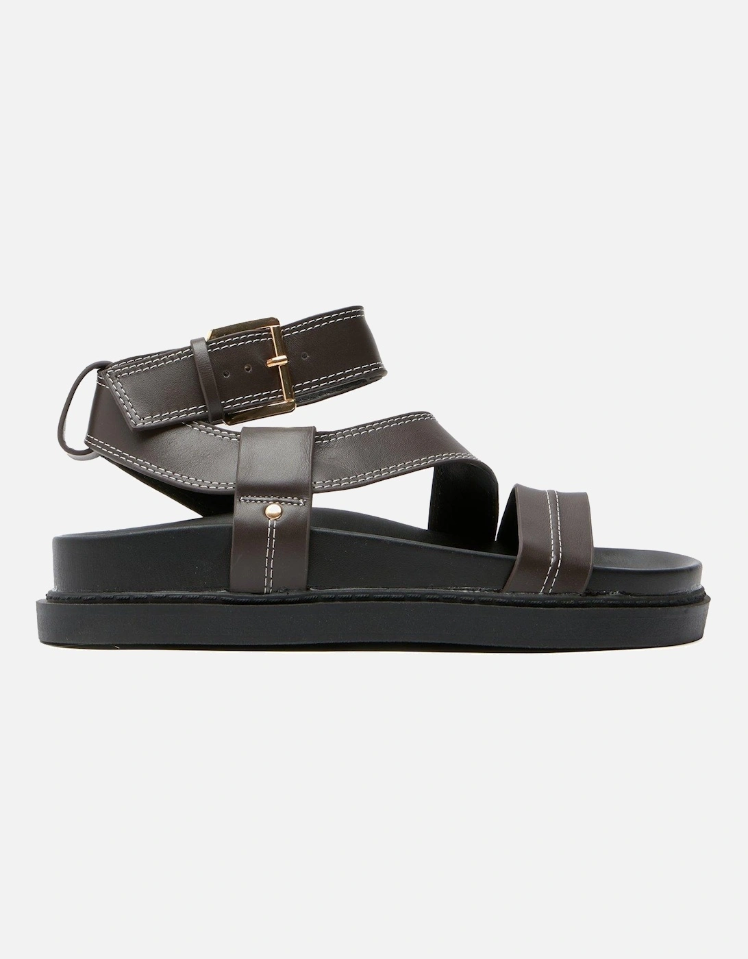 Toya Chunky Strap Sandals - Brown, 2 of 1