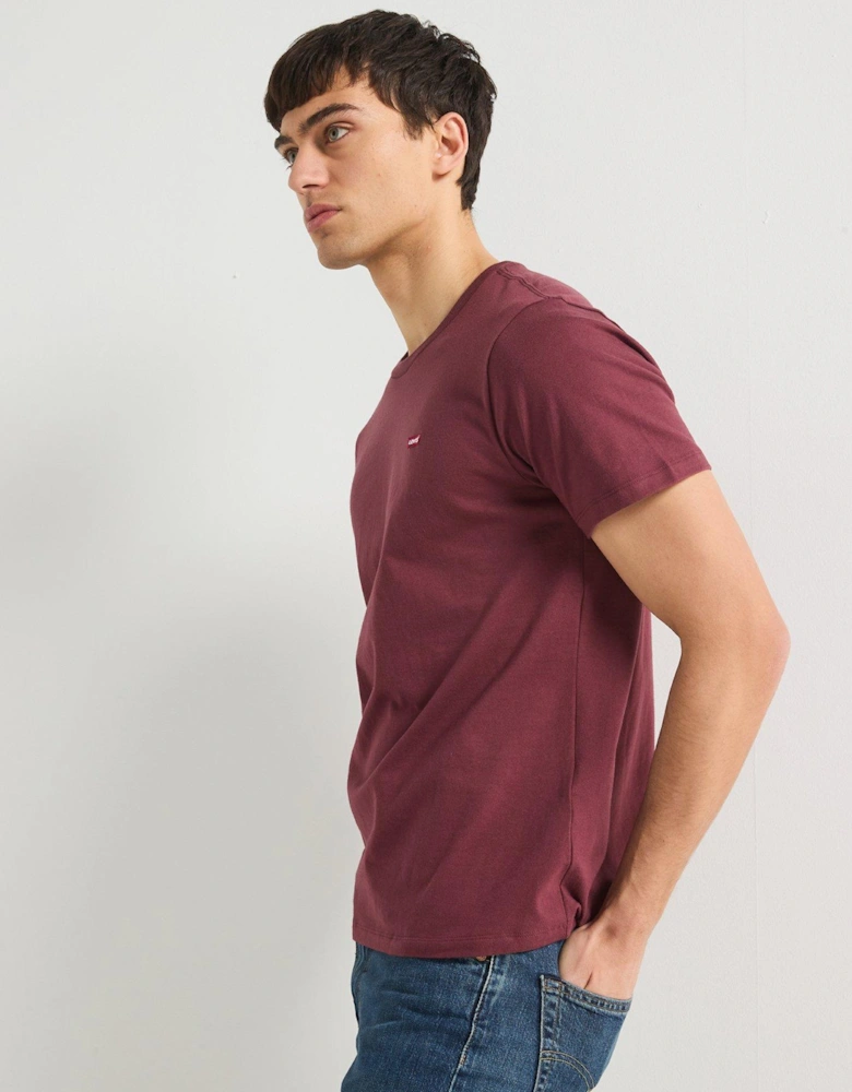 Short Sleeve Original Housemark Logo T-Shirt - Dark Red
