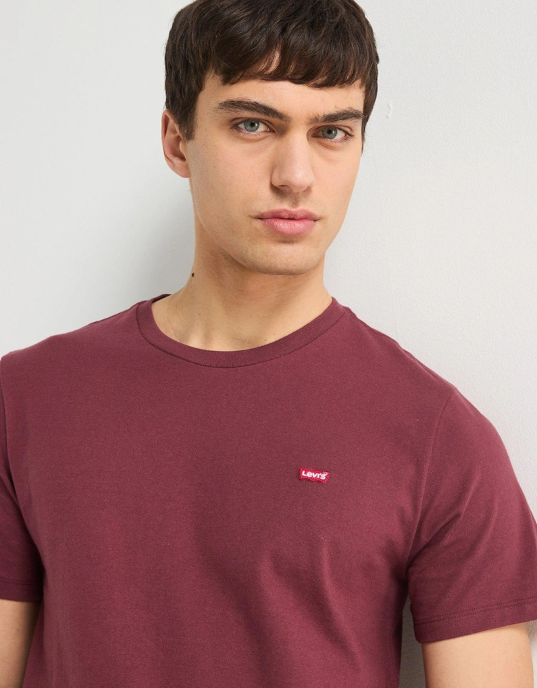 Short Sleeve Original Housemark Logo T-Shirt - Dark Red