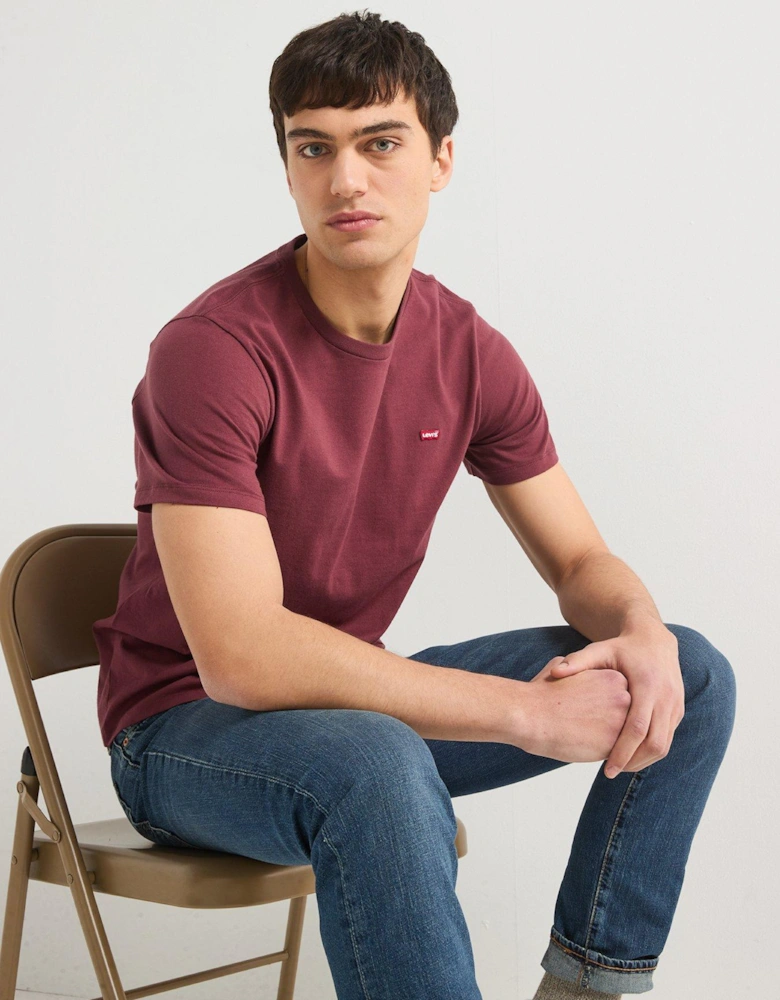 Short Sleeve Original Housemark Logo T-Shirt - Dark Red