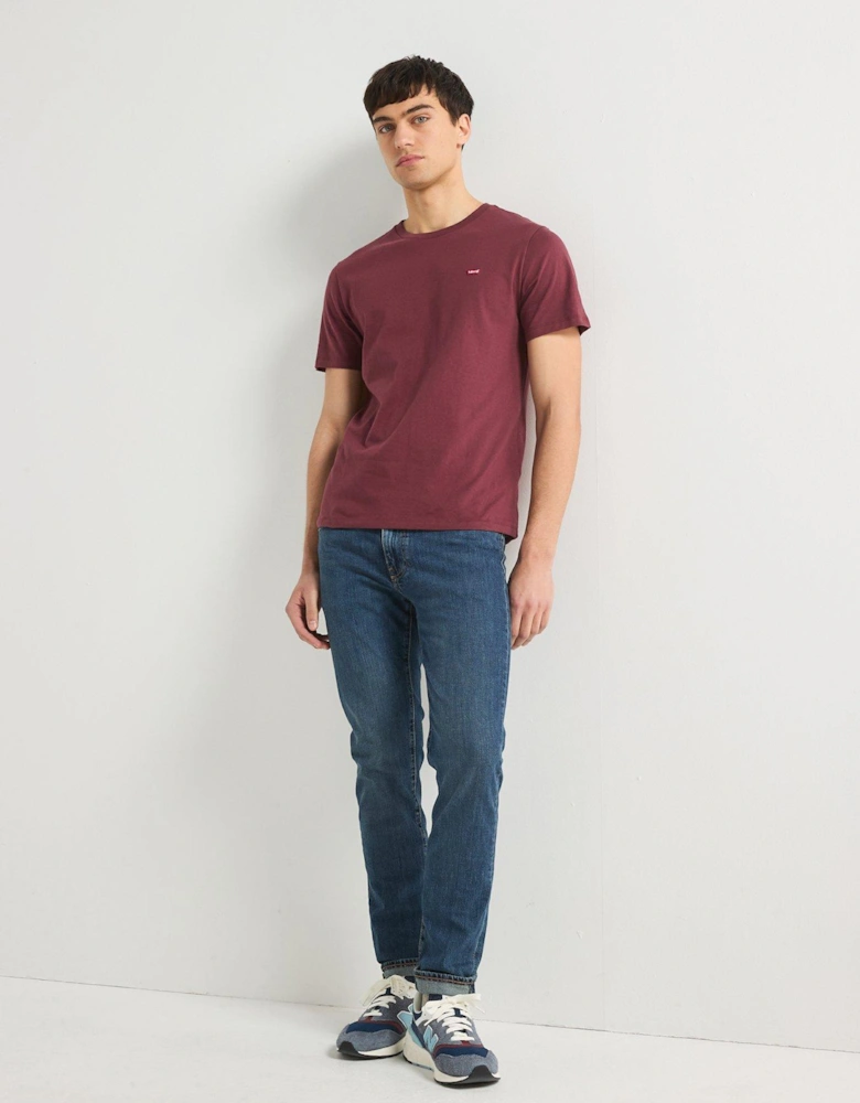 Short Sleeve Original Housemark Logo T-Shirt - Dark Red