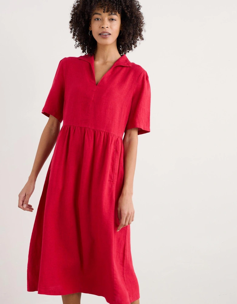 Fen Violet Dress - Red