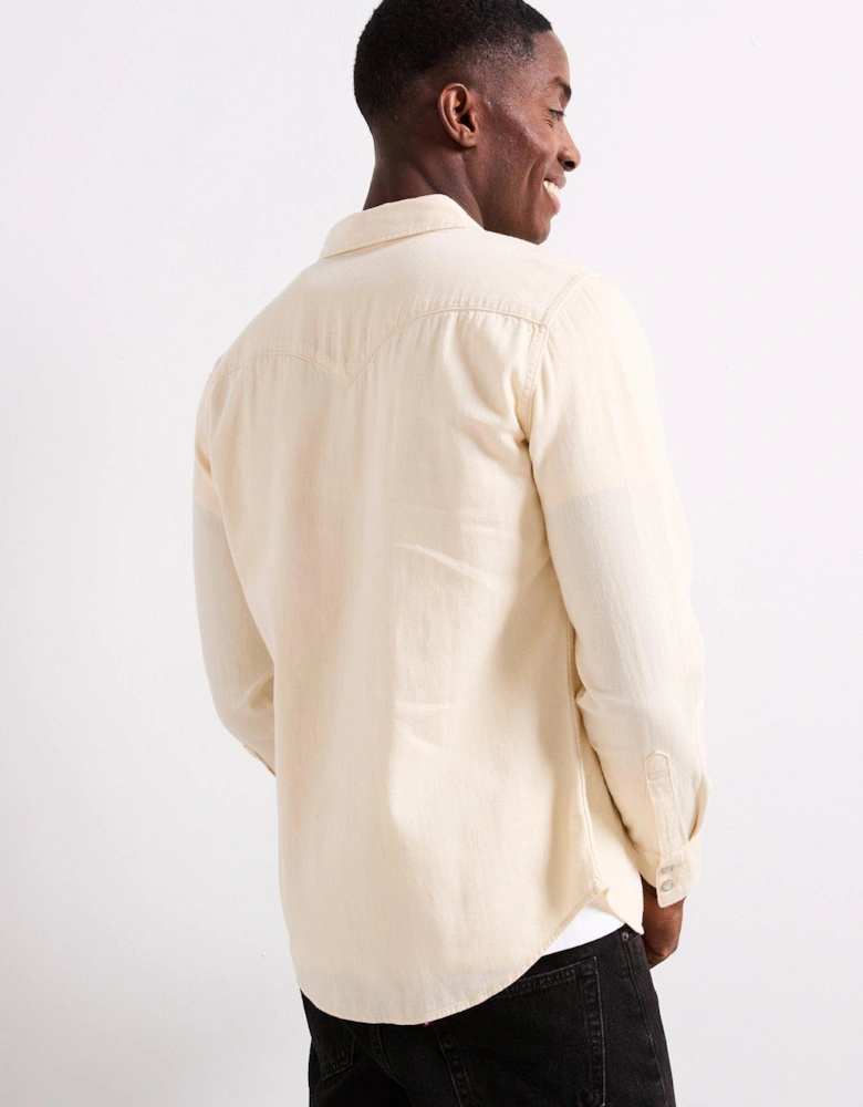 Barstow Western Standard Denim Shirt - Cream