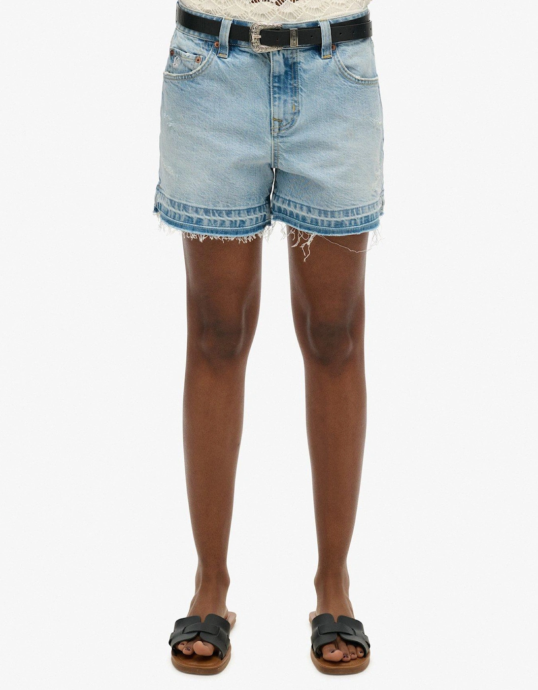 Mid Rise Cut Off Shorts, 2 of 1