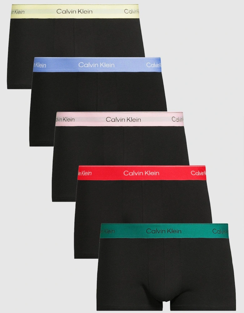5 Pack Low Rise Trunks - Black