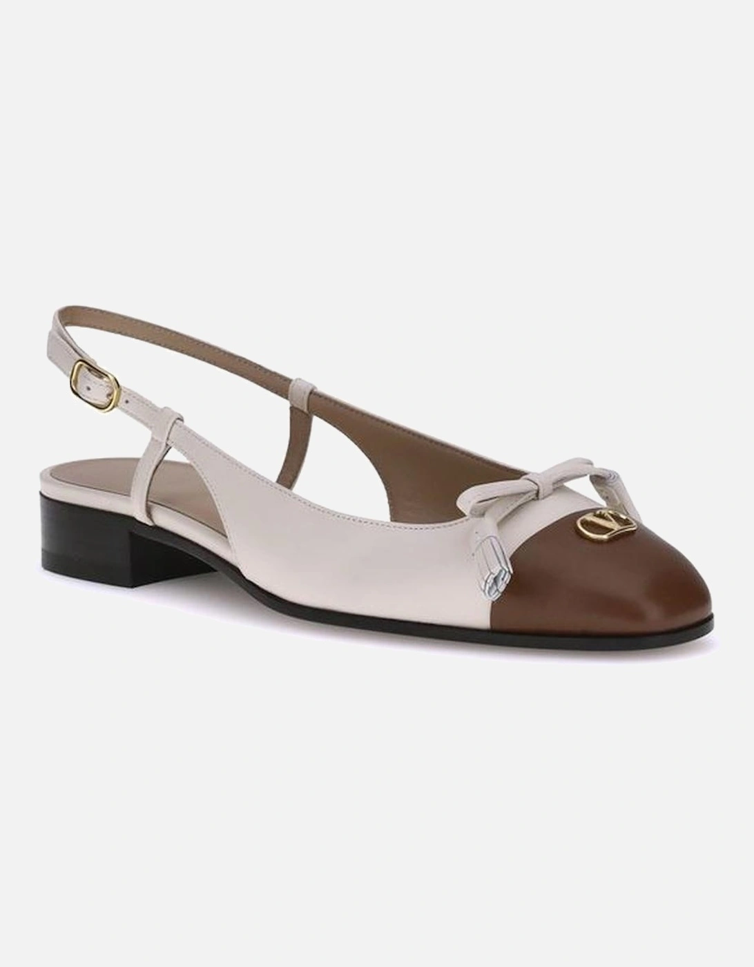 Valet Du Roi Ballerina Slingback Shoes Women - Cream