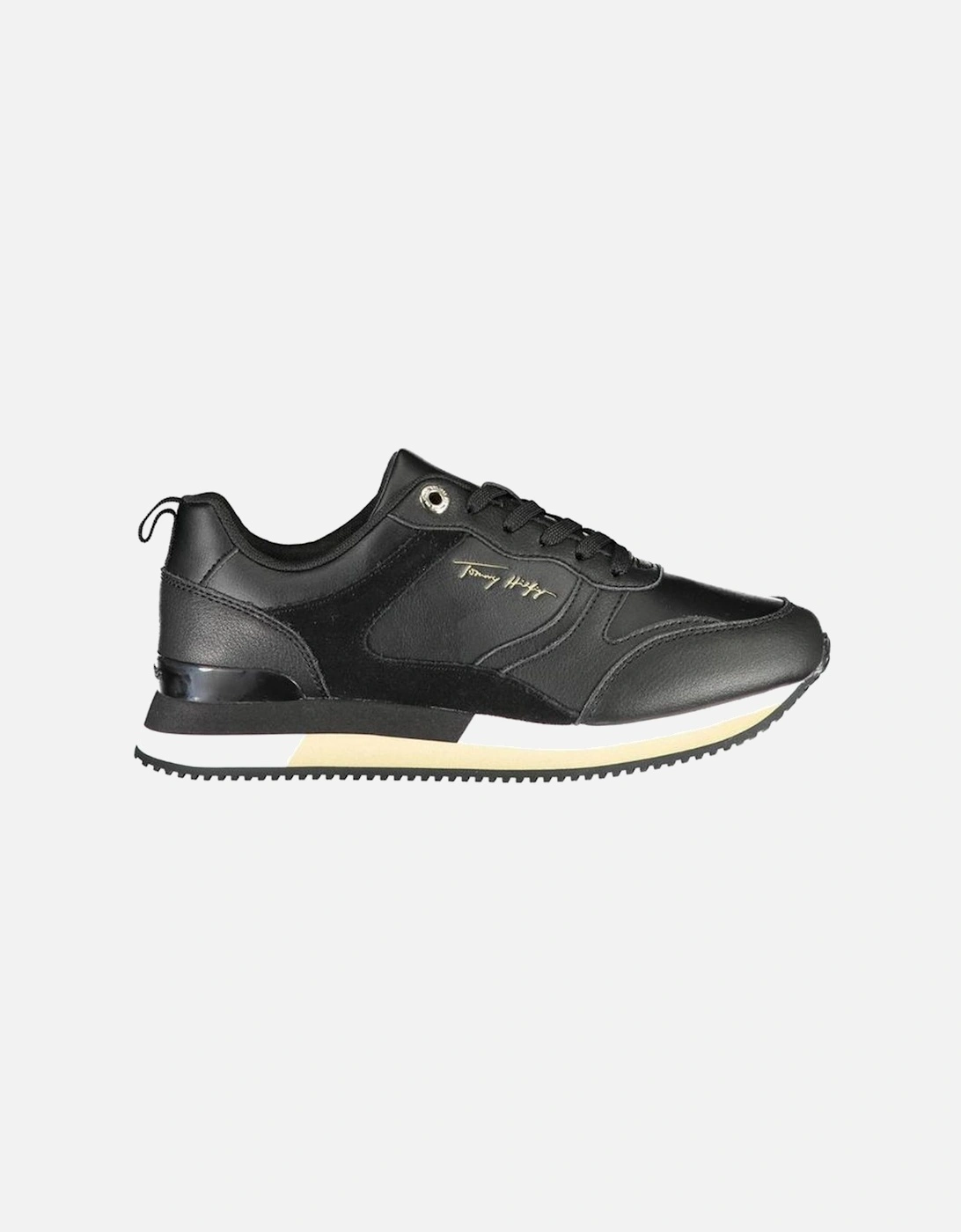 Recycled Polyester Sports Shoe with Contrasting Details Women - Black, 4 of 3