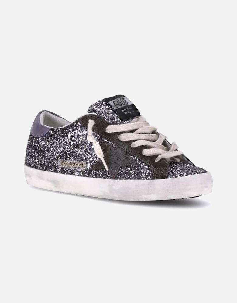 Super Star Leather Glitter Sneakers with Rhinestones Women -