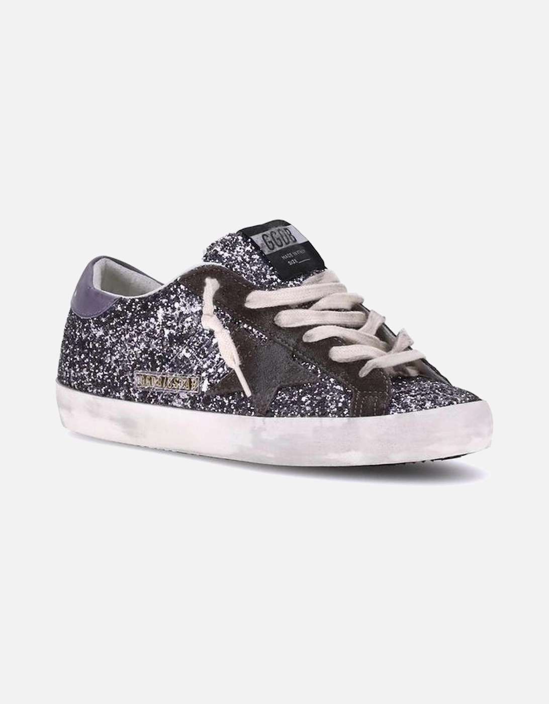 Super Star Leather Glitter Sneakers with Rhinestones Women -