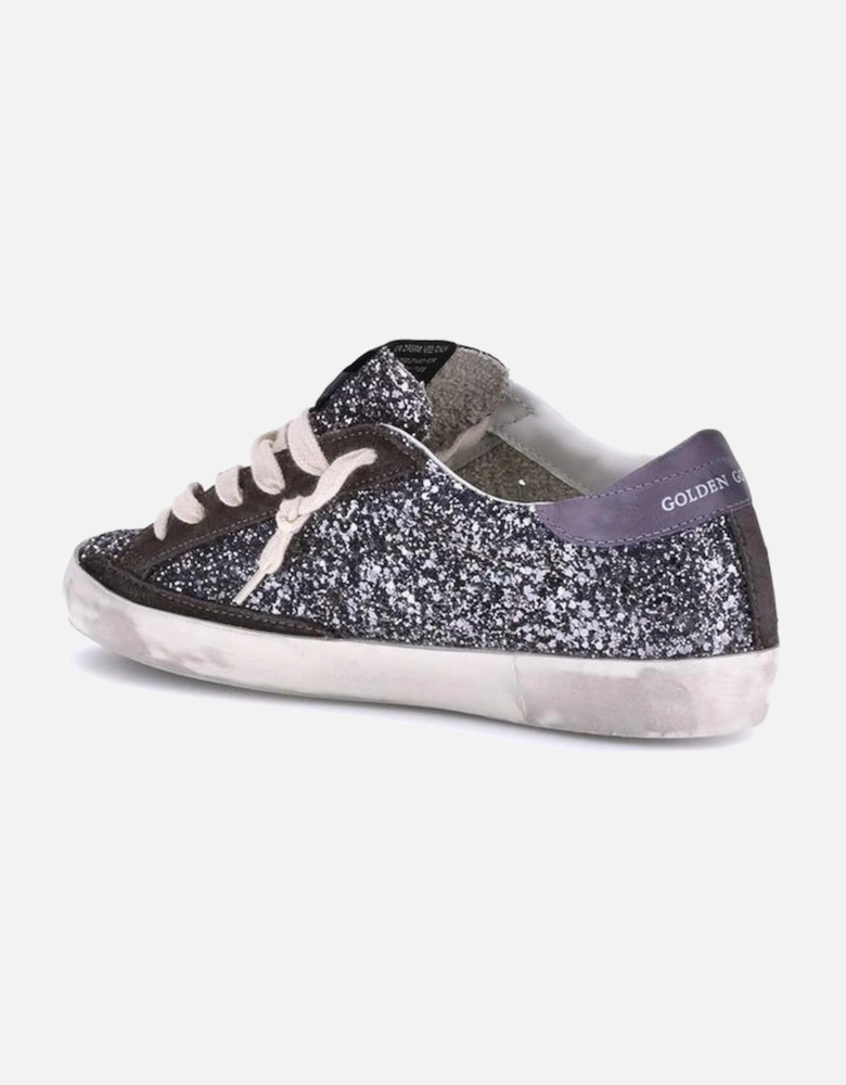 Super Star Leather Glitter Sneakers with Rhinestones Women -