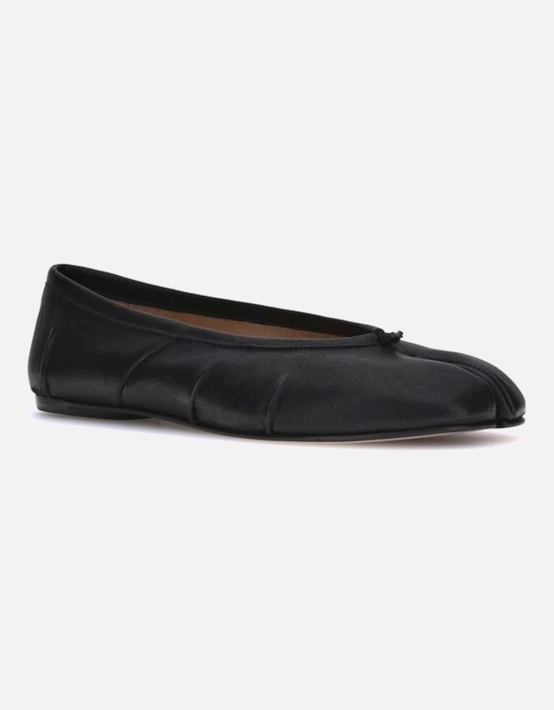 Leather Tabi Cut-Out Ballerinas Women - Black Shoes