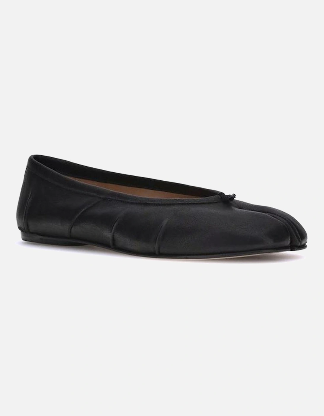 Leather Tabi Cut-Out Ballerinas Women - Black Shoes