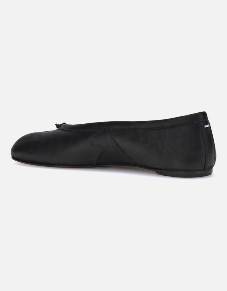 Leather Tabi Cut-Out Ballerinas Women - Black Shoes