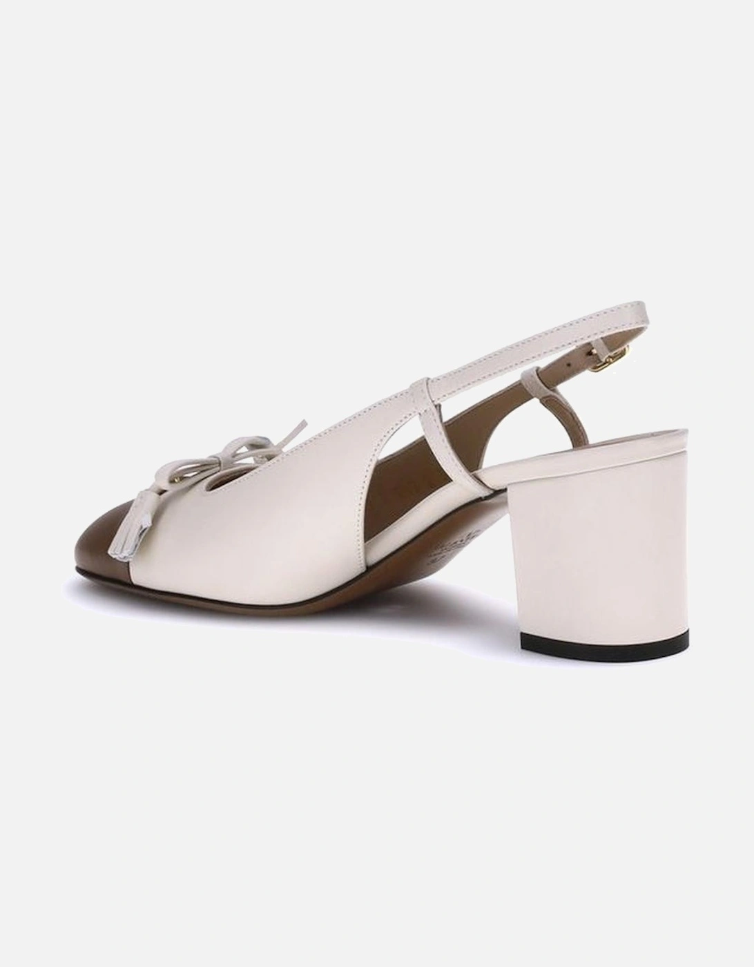 Valet Du Roi Two-Tone Slingback Pumps Women - White Sandals