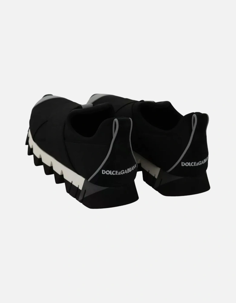 Shark Rubber Sole Logo Detail Sneakers Women - Black