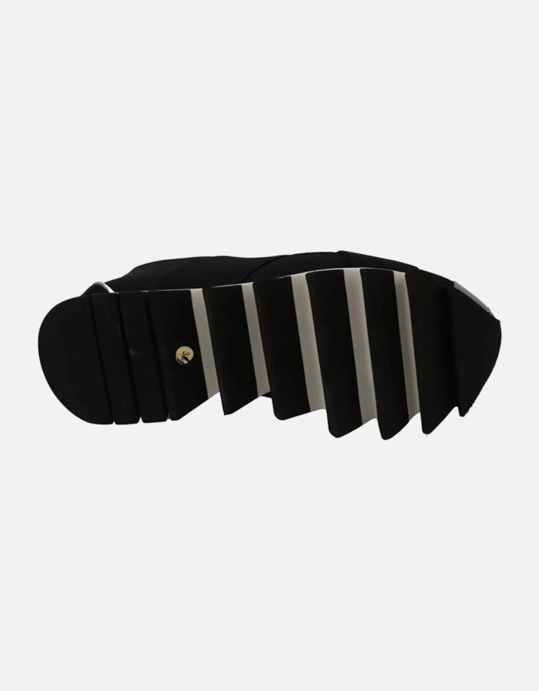 Shark Rubber Sole Logo Detail Sneakers Women - Black
