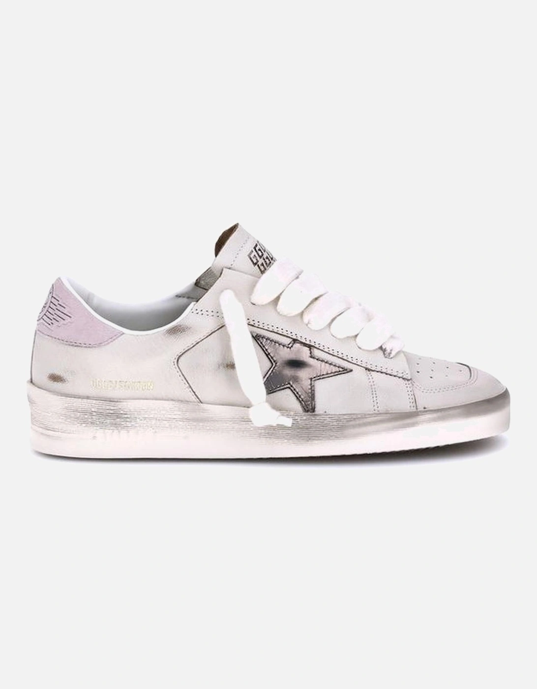 Vintage Leather Star-Embellished Sneakers Women - White, 5 of 4