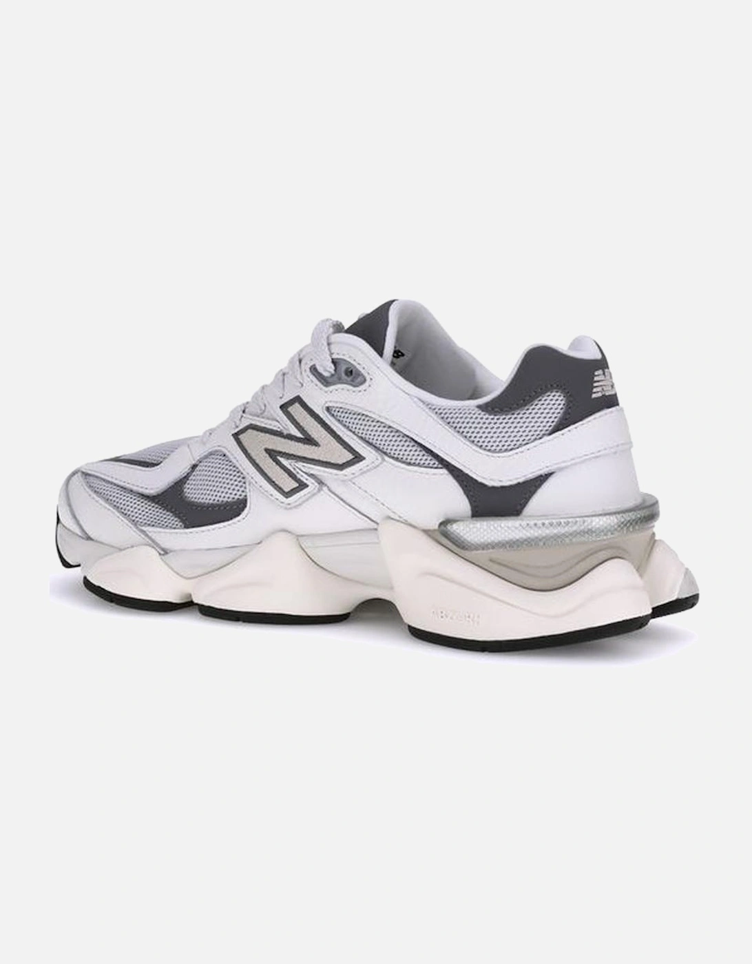 9060 Mesh and Suede Sneakers Women - White