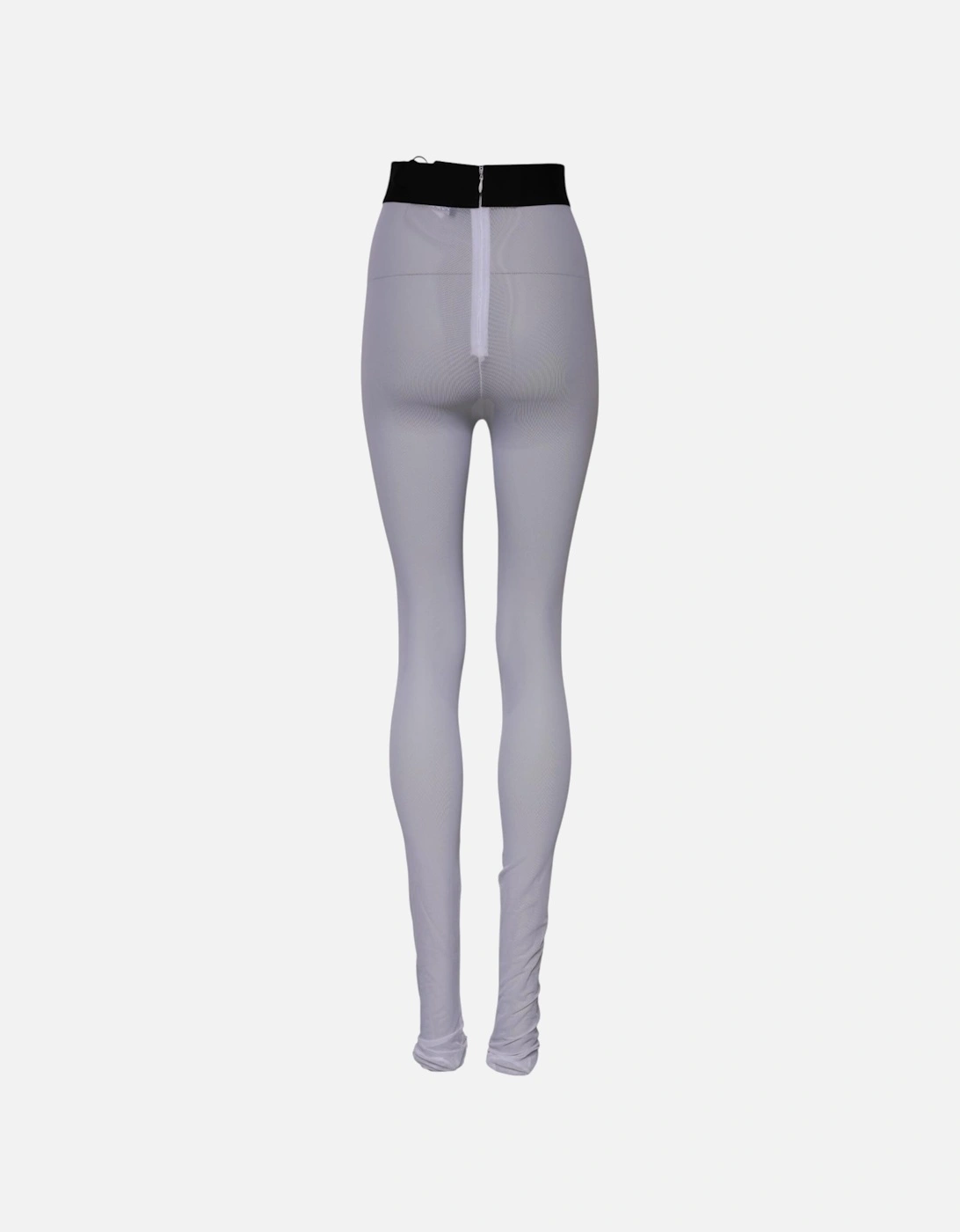 Mid Waisted Logo Detail Leggings Pants Women - Gray Jeans