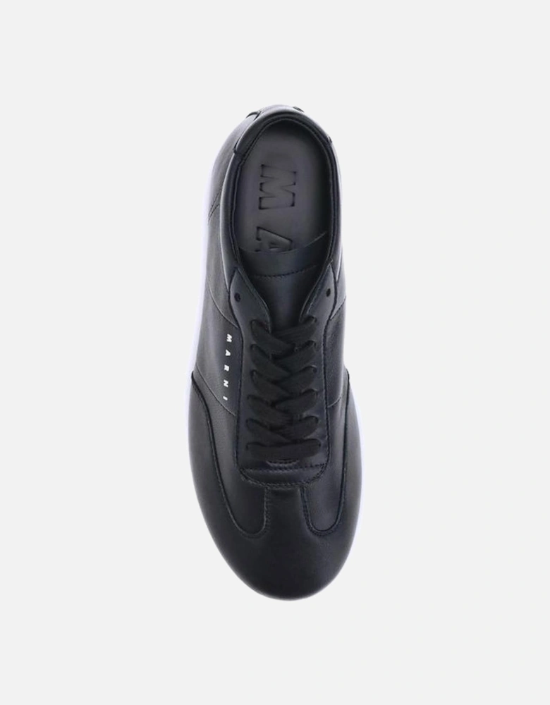 Softy Soccer Nappa Leather Low-Top Sneakers Women - Black