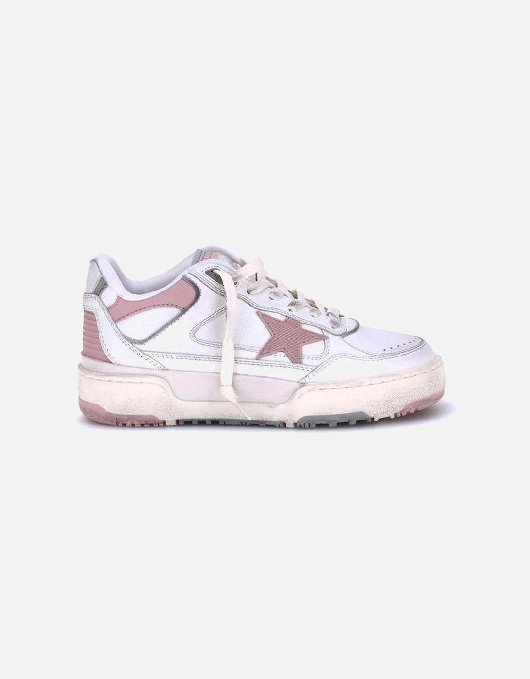 Chunky Low-Top Sneakers with Vintage Effect Women - White, 5 of 4