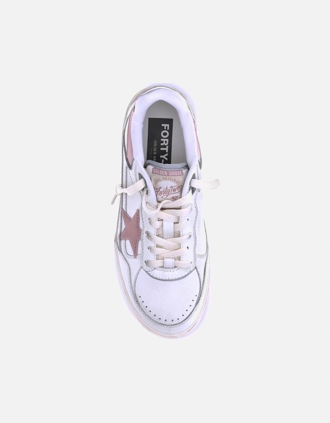 Chunky Low-Top Sneakers with Vintage Effect Women - White