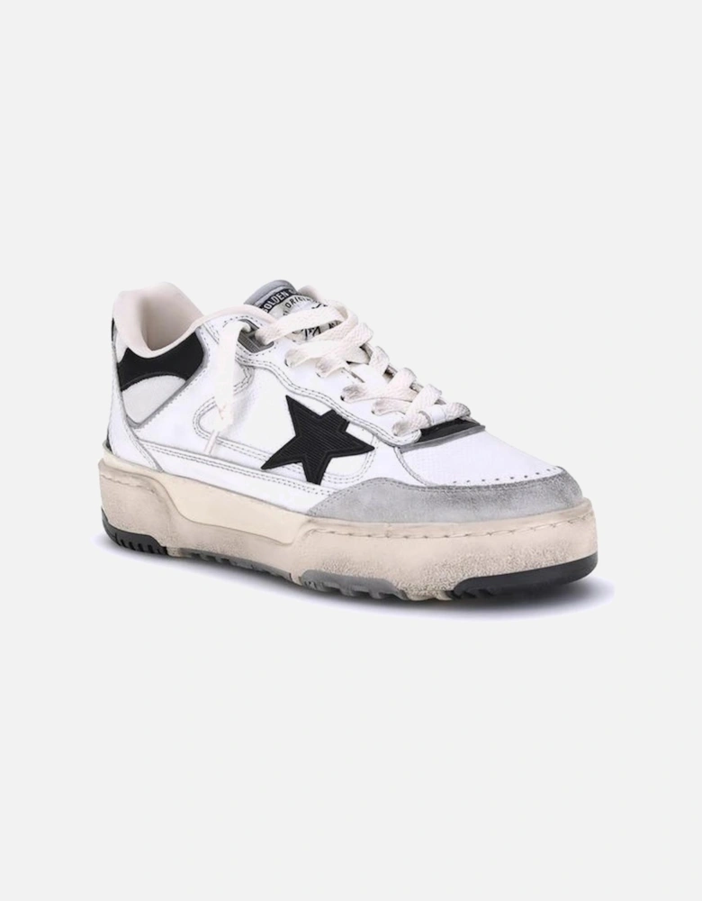 Chunky Low-Top Sneakers with Vintage Effect Women - White