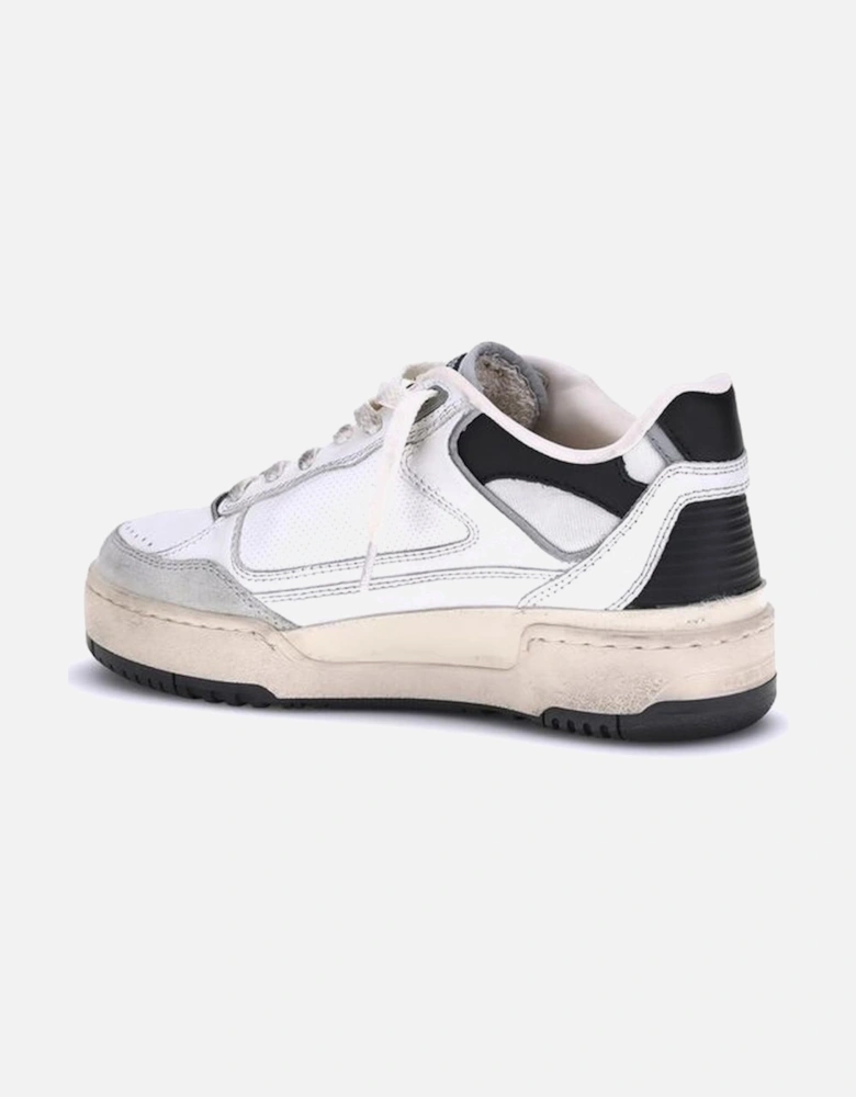 Chunky Low-Top Sneakers with Vintage Effect Women - White