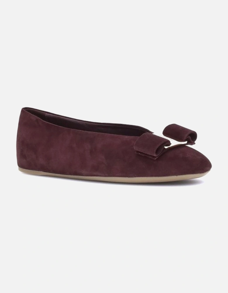 Vara Bow Ballerinas with Ultra-Flat Sole Women - Bordeaux Shoes