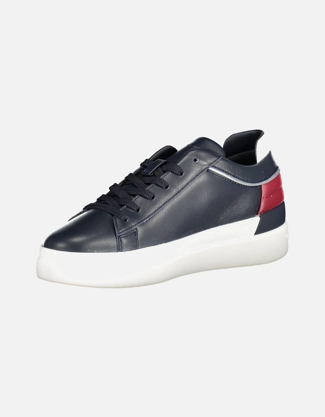 Recycled Polyester Sports Shoe with Contrasting Details Women - Blue