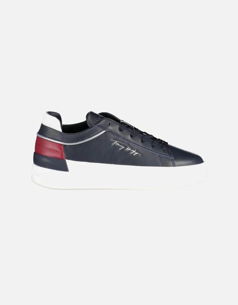 Recycled Polyester Sports Shoe with Contrasting Details Women - Blue