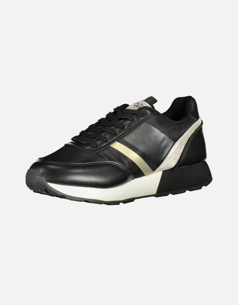 Running Shoes with Contrasting Details and Logo Women - Black Sneakers