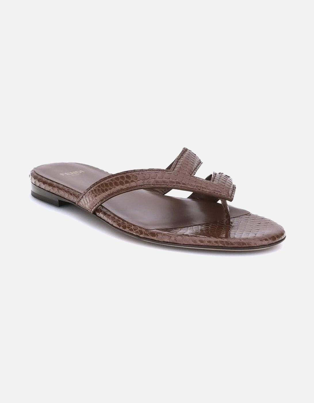 Ayers Leather Flip-Flop Sandals Women - Brown