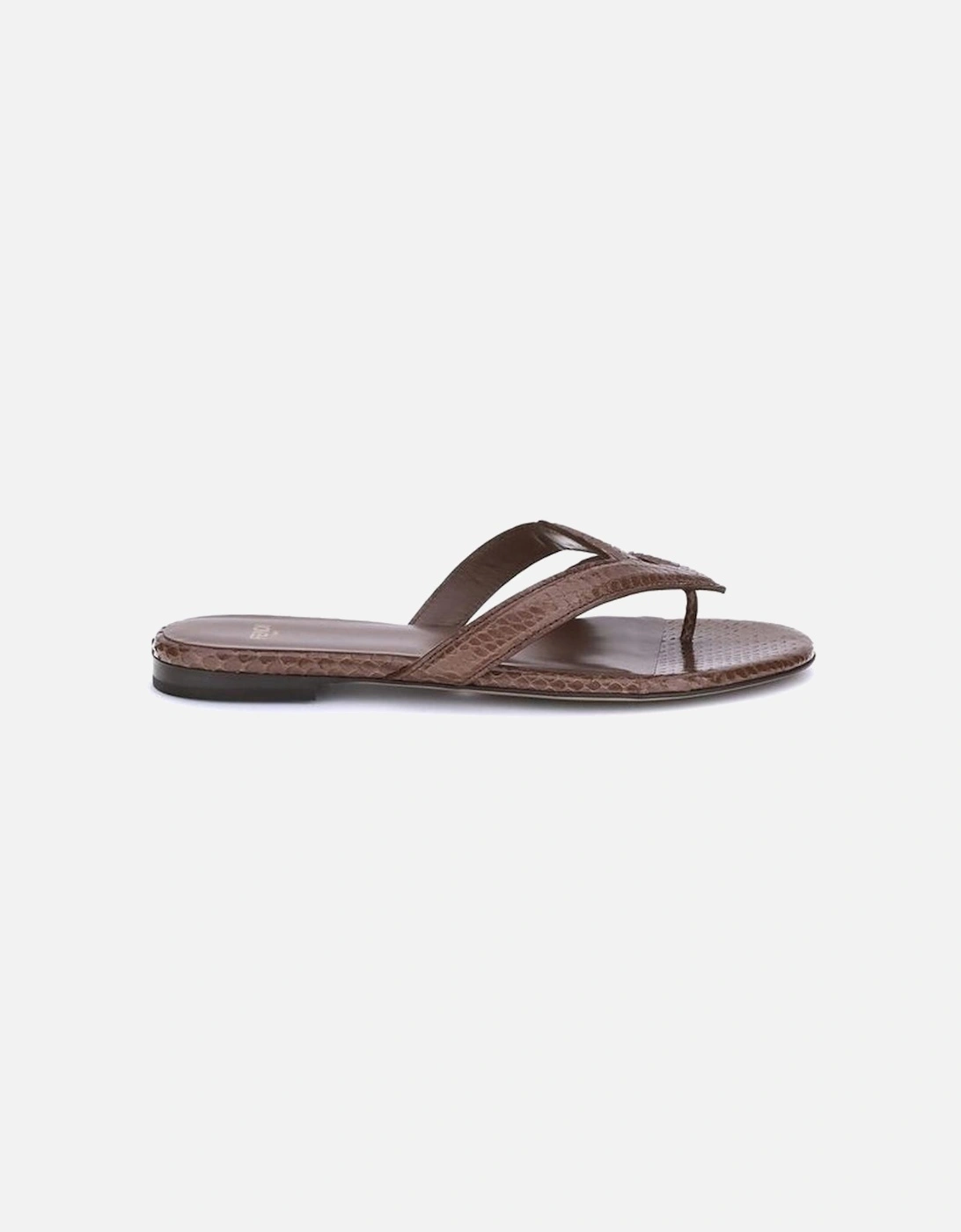 Ayers Leather Flip-Flop Sandals Women - Brown, 5 of 4