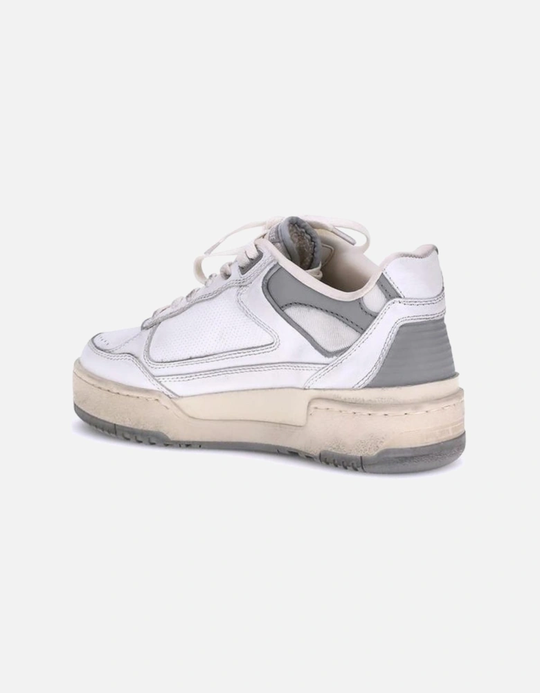 Vintage-Inspired Handcrafted Lace-Up Sneakers Women - White