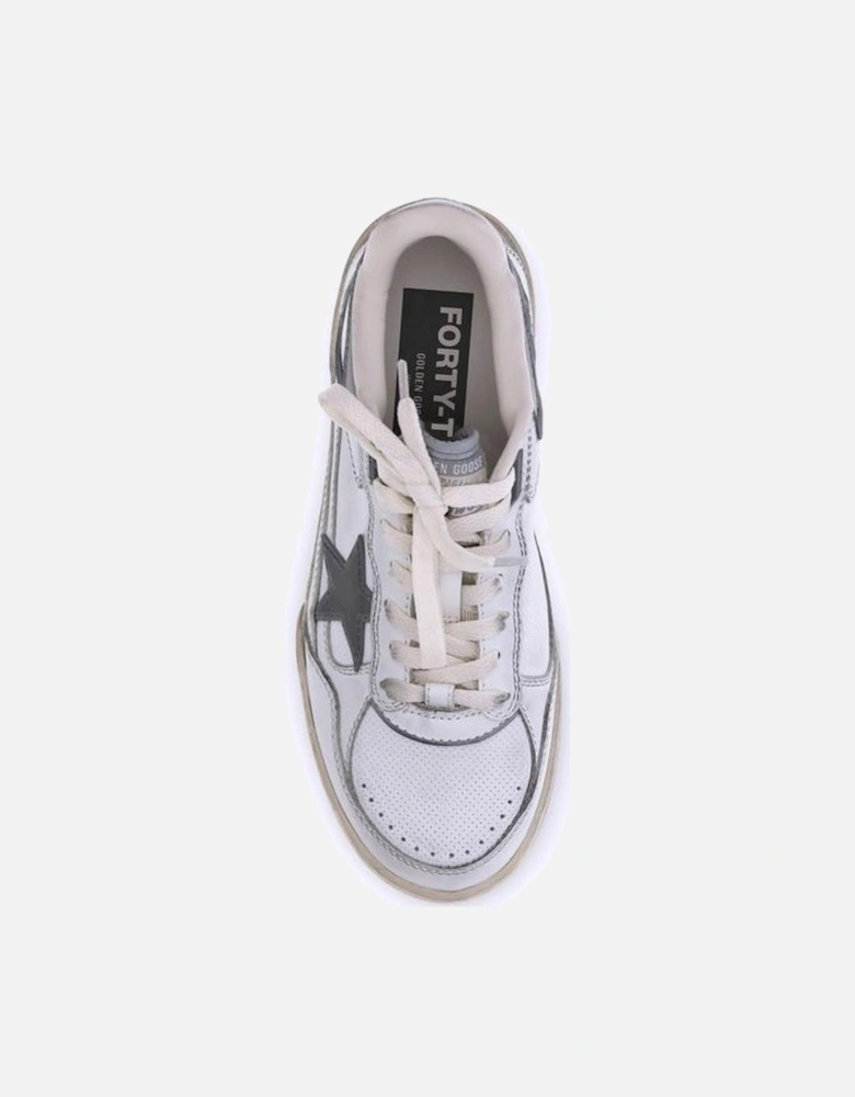 Vintage-Inspired Handcrafted Lace-Up Sneakers Women - White