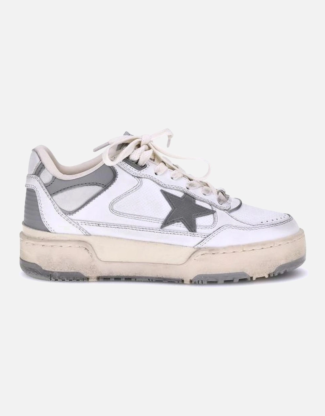 Vintage-Inspired Handcrafted Lace-Up Sneakers Women - White, 5 of 4