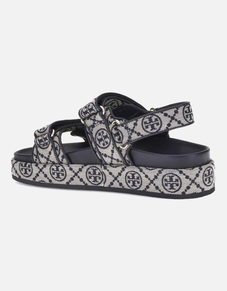 Kira Jacquard Monogram Sporty Sandals Women - Blue