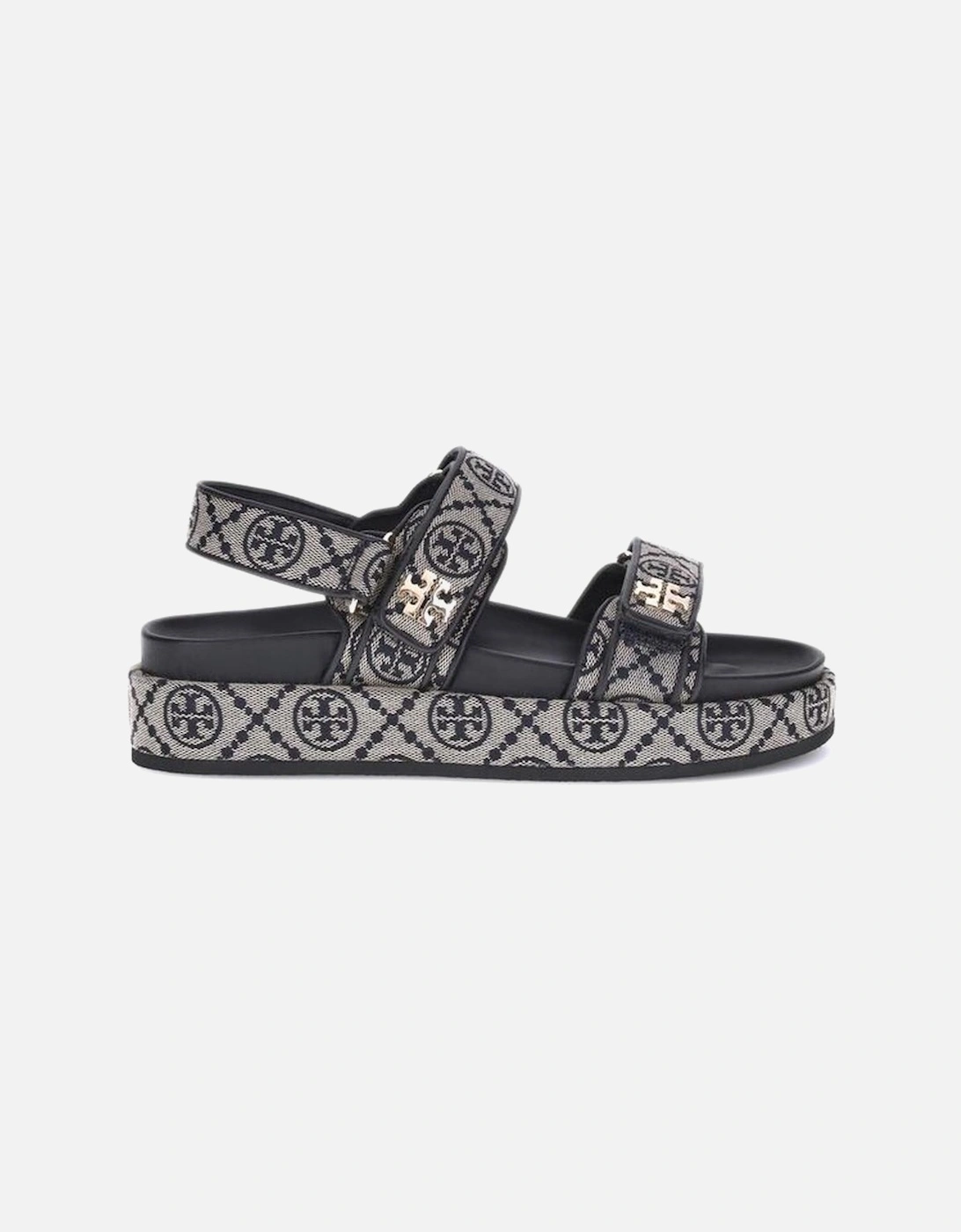 Kira Jacquard Monogram Sporty Sandals Women - Blue, 5 of 4