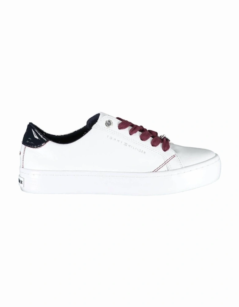 Sports Shoes with Contrasting Details and Logo Women - White Sneakers