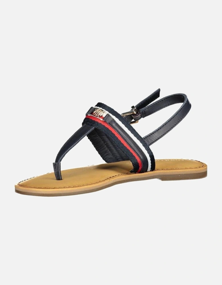 Thong Sandal with Buckle Fastening and Contrasting Details Women -