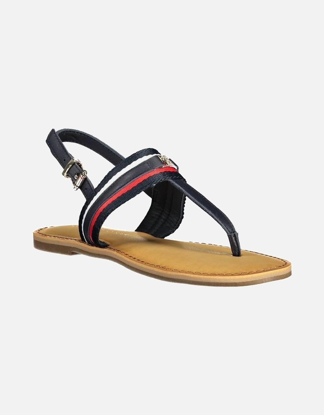 Thong Sandal with Buckle Fastening and Contrasting Details Women -