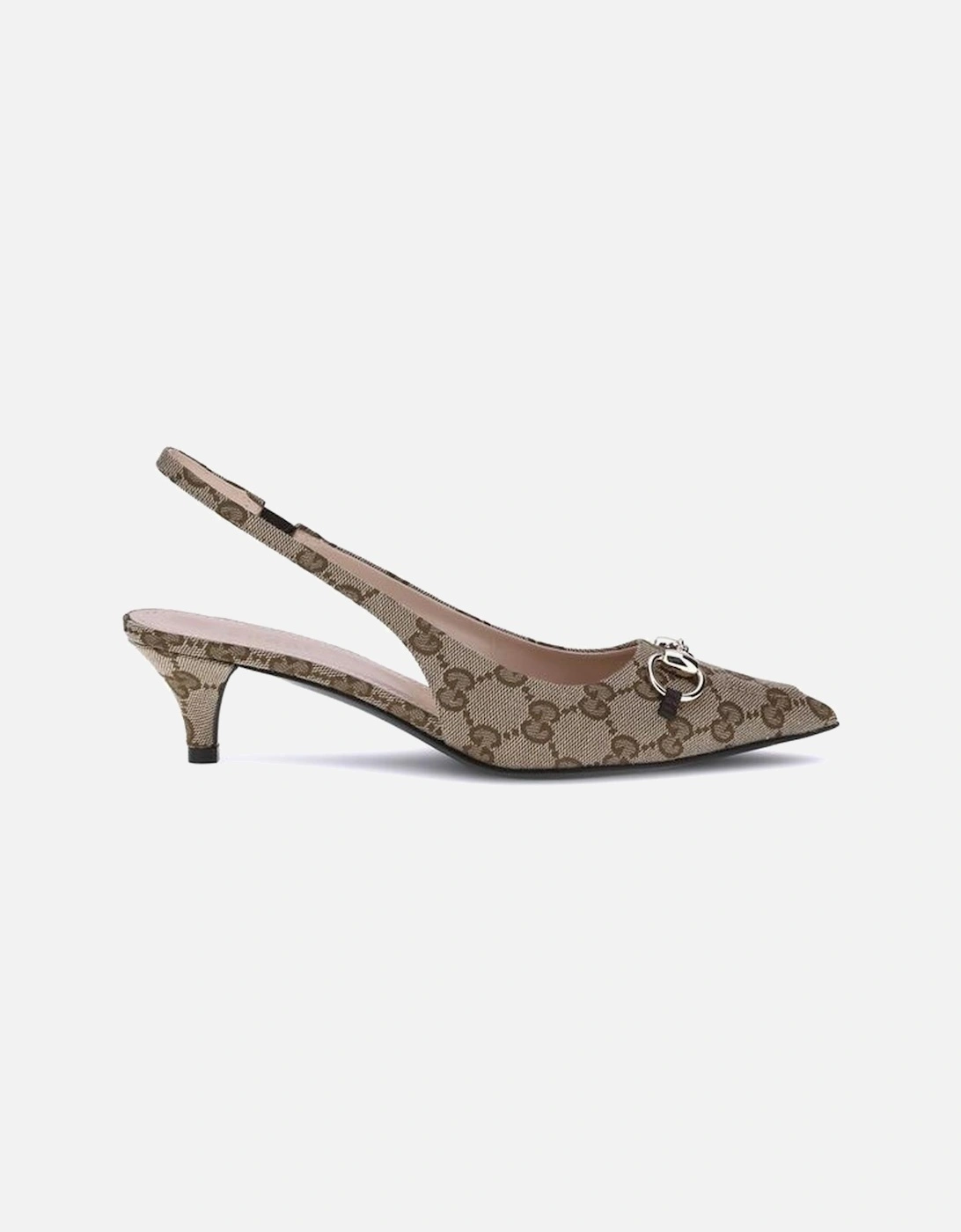 Slingback Pumps with Pointed Silhouette and Low Heel Women - Beige, 5 of 4